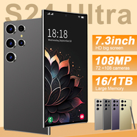 5G LTE CDMA S24 Ultra Ponsel Pintar Original Baru Android 15 Deca Core Layar LCD HD Pengisian Cepat 65W Bahasa Inggris Prancis