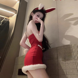 Lencería Sexy y Camisones de Lianyungang, Estilo Puro y Sensual, Ropa de Navidad, Bodycon para Mujer - Product Image 3