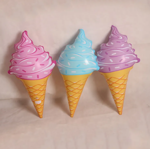 Bouée gonflable en PVC MAKE WAVES, lot de 3, motif crème glacée, pour piscine, jouets de bain sportifs pour garçons et filles, tous âges, adultes, 90x53cm - Product Image 5