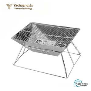 Un outil indispensable pour les barbecues de vacances, barbecue pliable, barbecue au charbon portable, barbecue de camping en plein air. - Product Image 4