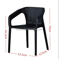 DL Furniture Nouveau design Mobilier d'extérieur en plastique Chaise de loisirs de jardin Chaise de salle à manger en plastique PP blanc pour le dîner