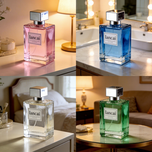 Luxury 100ml Botellas De Perfume Spray Bottle Glass with Metallic Cap and <strong>Reed</strong> <strong>Diffuser</strong> <strong>for</strong> High-End Fragrance Packaging - Product Image 2
