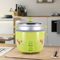Usine en gros ménage 1.1-2L cuiseur à riz électrique avec pot de revêtement antiadhésif et boîtier en plastique vapeur en acier inoxydable