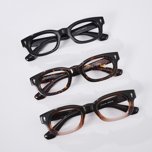 2026 Designer style Retro Thick <b>Frame</b> Acetate <b>Eyeglasses</b> <b>Frames</b> with Wing Rivet Bold Design Spectacle <b>Frames</b> for Women Men - Product Image 4