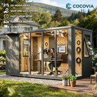 Pod Taman Modular Aluminium COCOVIA |   Bengkel Komersial Luar Ruangan Rakitan Datar Berbahan Aluminium |   Tahan Cuaca, Tahan Lama, Ramah Lingkungan