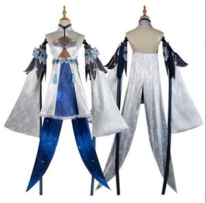 ECOWWAlson ชุดคอสเพลย์อนิเมะเกม <span class=keywords><strong>Genshin</strong></span> <span class=keywords><strong>Impact</strong></span> Guizhong คอสเพลย์ฮาโลวีนสำหรับผู้หญิงชุดเดรสปาร์ตี้วิกเสื้อผ้าเซตเต็มชุด - Product Image 6