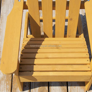 Chaise Adirondack - chaise d'extérieur en bois massif - chaise de salon d'extérieur résistante aux intempéries pour bord de piscine et jardin - Product Image 6