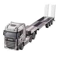 Huina 1302A Autorisé 770S V8 1/24 RC Transport Flatbed Trailer 2.4G 14CH Alloy Tractor Pallet Truck