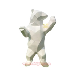 Statue de <span class=keywords><strong>lapin</strong></span> géante moderne en fibre de verre, décoration de jardin extérieur, paysage de rue, sculpture d'art, matériau en résine - Product Image 2