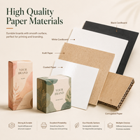 Boîte en carton ondulé micro-cannelé haute précision SHINY avec autocollants découpés pour emballage e-commerce