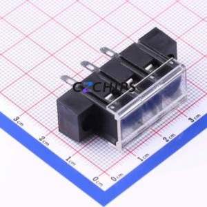 KF28HM-7.62-3P Barrier Terminal Block Through hole Component (THT),P=7.62mm Connector With Cover Plate 7.62mm 1x3P Straight Pin - Product Image 1