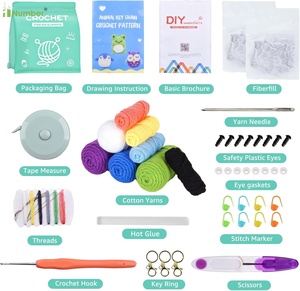 Kit de <span class=keywords><strong>crochet</strong></span> Amigurumi personnalisé pour enfants et adultes, débutants, <span class=keywords><strong>facile</strong></span> à apprendre, motifs d'<span class=keywords><strong>animaux</strong></span>, fils, <span class=keywords><strong>crochet</strong></span>, bricolage, art, artisanat, tricot - Product Image 3
