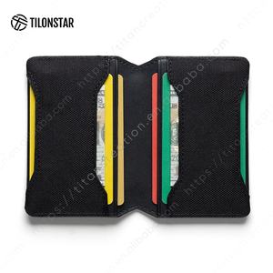 TILONSTAR TVW121, nuevo estuche portátil de tela Oxford de cuero de primera calidad para tarjetas de visita, tarjetero inteligente con bloqueo RFID para hombres y mujeres - Product Image 1