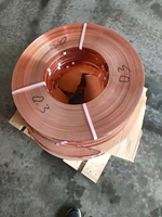 Bande de cuivre pur C11000 C10200 0,5 mm * 300 mm pour connecteurs électriques et bobinages de transformateurs