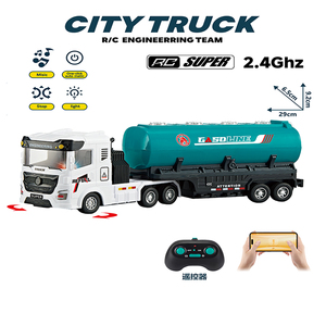 MILI Véhicule <span class=keywords><strong>de</strong></span> transport télécommandé <span class=keywords><strong>sans</strong></span> <span class=keywords><strong>fil</strong></span> 2,4 GHz à 6 canaux et contrôlé par application, série <span class=keywords><strong>de</strong></span> jouets lumineux et musicaux avec chargeur pour enfants - Product Image 4