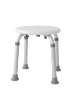 Siège de douche en aluminium réglable en hauteur sur huit niveaux - Durable, léger et confortable pour la rééducation et les soins de douche