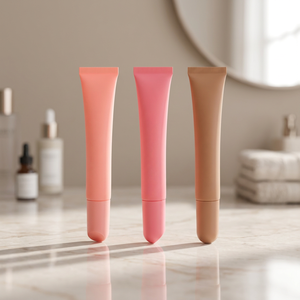 Custom Soft <b>Silicone</b> Plastic Lip Balm 10ml 15ml 20ml Pink PCR Packaging Lip Oil Gloss <b>Tubes</b> Squeeze Eye Cream <b>Tubes</b> Screw Cap - Product Image 2