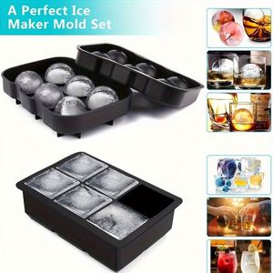 Moule à glaçons sphériques en silicone de qualité supérieure, sans BPA, pour whisky, cocktails, bourbon, qualité alimentaire, personnalisable - Product Image 4