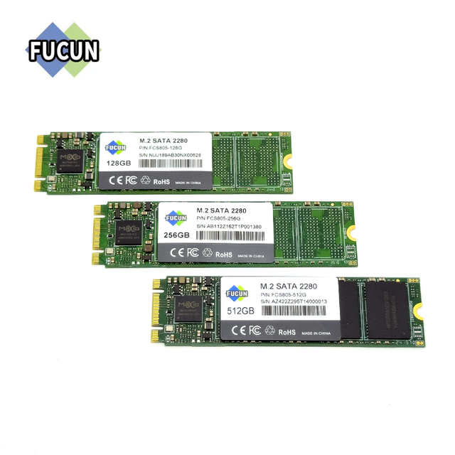 FUCUN Internal Laptop M.2 NGFF 2280 SATA3 64GB 128GB 256GB 512GB 1TB Solid State Drives Factory Wholesale