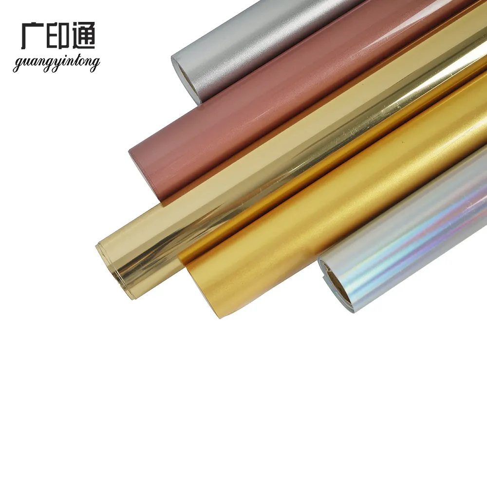 Guangyintong PU vinyle de transfert de chaleur en métal souple sport Flex HTV vinyle HTV métallique