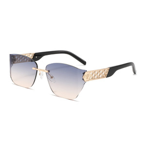 Gafas de Sol Modernas para Mujer, Diseño sin Montura, Lujo Ligero, Protección UV400, Estilo Inspirado en Instagram - Product Image 5