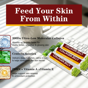 คอลลาเจนเจลลี่ขายดีที่สุด พร้อมใยอาหาร โปรตีน ช่วยเพิ่มความยืดหยุ่น บำรุงผิว ช่วยเพิ่มความชุ่มชื้น อาหารเสริมเพื่อความงามประจำวัน - Product Image 4