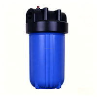 Boîtier de filtre à eau Big Blue 10/20 pouces, port 1 pouce, en PP de qualité alimentaire, pour système de filtration d'eau domestique, élimination des sédiments, haut débit