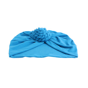 Solid Color <strong>United</strong> States Popular <strong>National</strong> Knot Turban Hat 3D Donut Women Headwraps Indian Hat - Product Image 4