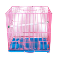 Cage à oiseaux portable moderne, petite cage à perroquet avec construction en fil d'acier