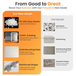 Kotak Sambungan Listrik Tahan Air QILIPSU UL94-V0 PC/ABS 11.4x7.5x5.5 inci, Plastik untuk Luar Ruangan, IP67 Tahan Cuaca, Kotak Proyek - Product Image 4