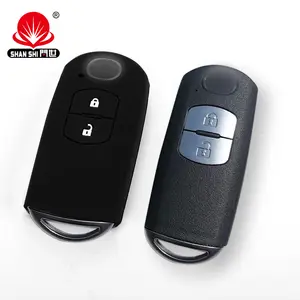 SHANSHI Personalidade Materiais ambientalmente amigáveis para Mazda CX5/CX7/CX9 de dois botões inteligente preto silicone tampa da chave do carro