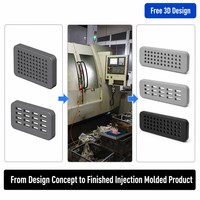 Rejilla de Ventilación de Plástico PP Moldeada por Inyección Personalizada, Cubierta de Filtro, Panel de Ventilación de Aire, Ranura Rectangular, Orificios Densos, OEM, Fábrica China