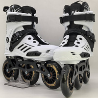 Patins à roulettes en ligne Ruidongle lumineux pour adultes unisexes, 4 roues en PU, pour la rue, avec logo personnalisé, patins de fitness professionnels