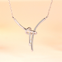 Collier chaîne de clavicule en argent pur pour femmes, édition han, joker, S925, article irrégulier