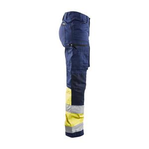 BLAKLADER - 716118118933C36 Pantalón Hi-Vis para Mujer con elástico Azul marino/Amarillo-EAN 7330509615546 ROPA DE TRABAJO DE LA HI-VIS - Product Image 4