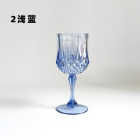 Verres en plastique polycarbonate Verres à vin en plastique cristal Tasse en verre Champagne Polycarbone Incassable Acrylique Vintage