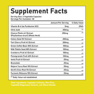 Cápsulas de Apoyo para el Ácido Úrico Más Vendidas, Suplemento Dietético con Vitaminas que Apoya la Movilidad y Mejora la Salud de las Articulaciones - Product Image 6