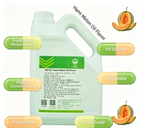 Arôme d'huile de melon Hami soluble dans l'huile en gros, essence liquide hautement concentrée de qualité alimentaire pour la pâtisserie, les confiseries, le chocolat, les produits de boulangerie