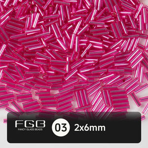 FGB Crystal Wholesale 2x6mm Silver Lined Tube <strong>Beads</strong> DIY Handmade Jewelry Bracelet Necklace <strong>Beads</strong> Accessories <strong>Bugle</strong> Glass <strong>Beads</strong> - Product Image 6