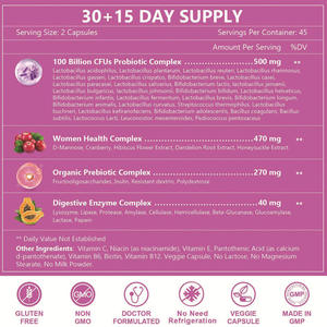 Capsules de Probiotiques Féminins Populaires sur Amazon – Flacon de 60 Capsules – Produit Enzymatique d'Exportation Transfrontalière en Stock - Product Image 3