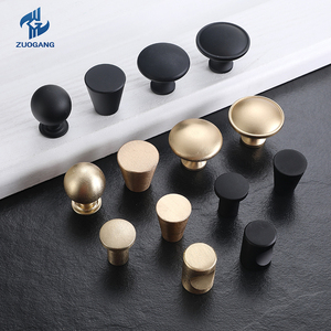 Aluminum Alloy Cabinet <strong>Door</strong> Handle Round <strong>Knobs</strong> Kitchen Drawer Pulls with Brushed Nickel Finish Furniture <strong>Knobs</strong> - Product Image 3