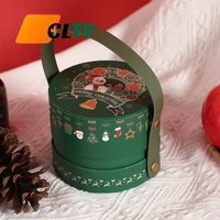Boîtes cadeaux en papier vides pour la nuit de Noël, emballage pomme portable, pour cadeaux de Noël, bonbons, décoration de Noël