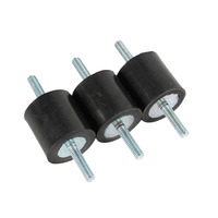 Service de traitement de coupe personnalisé de tampon d'installation d'isolement de vibration cylindrique en caoutchouc VV de haute qualité disponible