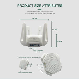 ODM OEM Nuevo Industrial 5G Cpe 6000 Router Pro <span class=keywords><strong>WIFI</strong></span> 6 Modem Outdoor Wireless NR Sub 6g 12 Antena Tarjeta SIM - Product Image 4