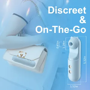 Cute Animal Sucking Girl White Vacuum Suction Blue Vibrator Sex Toys for Girl stimolatore per capezzoli clitoride