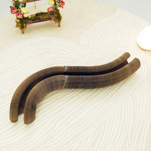 Planche à gratter pour chat en forme d'accordéon, pliable, en carton ondulé, résistante à l'usure, sans peluches, pour le jeu et le repos des chats - Product Image 3