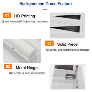 طاولات طاولة تركية فاخرة من الأكريليك رائجة البيع، لعبة طاولة تركية من اللوسيت، مجموعة لعبة الباكجامون - Product Image 4