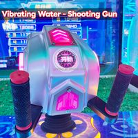 Équipement de jeu intérieur de luxe en métal pour 4 joueurs, machine d'arcade de tir à l'eau avec support espagnol pour parc d'attractions