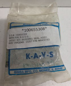 Plc New in <strong>Bag</strong> <strong>Bimba</strong> Bushing Seal Assembly K-a-v-s Warranty Product - Product Image 1