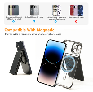 Casekey Patent Ultra Thin Aluminum Magnetic Smart <b>Wallet</b> RFID Protection Credit Card <b>Holder</b> 12mm Thick for Men Women - Product Image 3